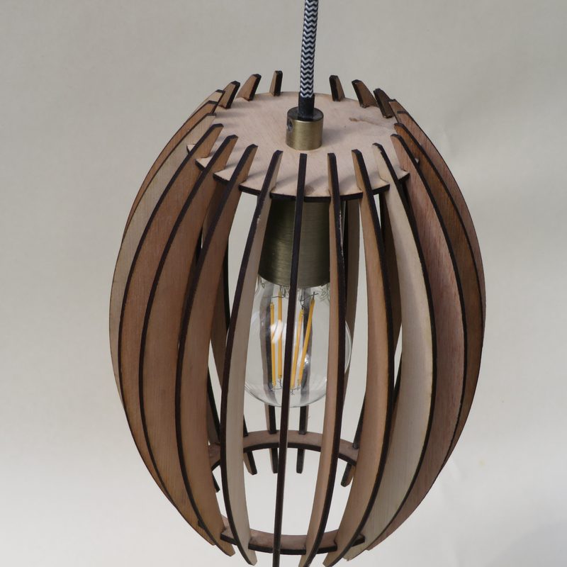 Houten hanglamp